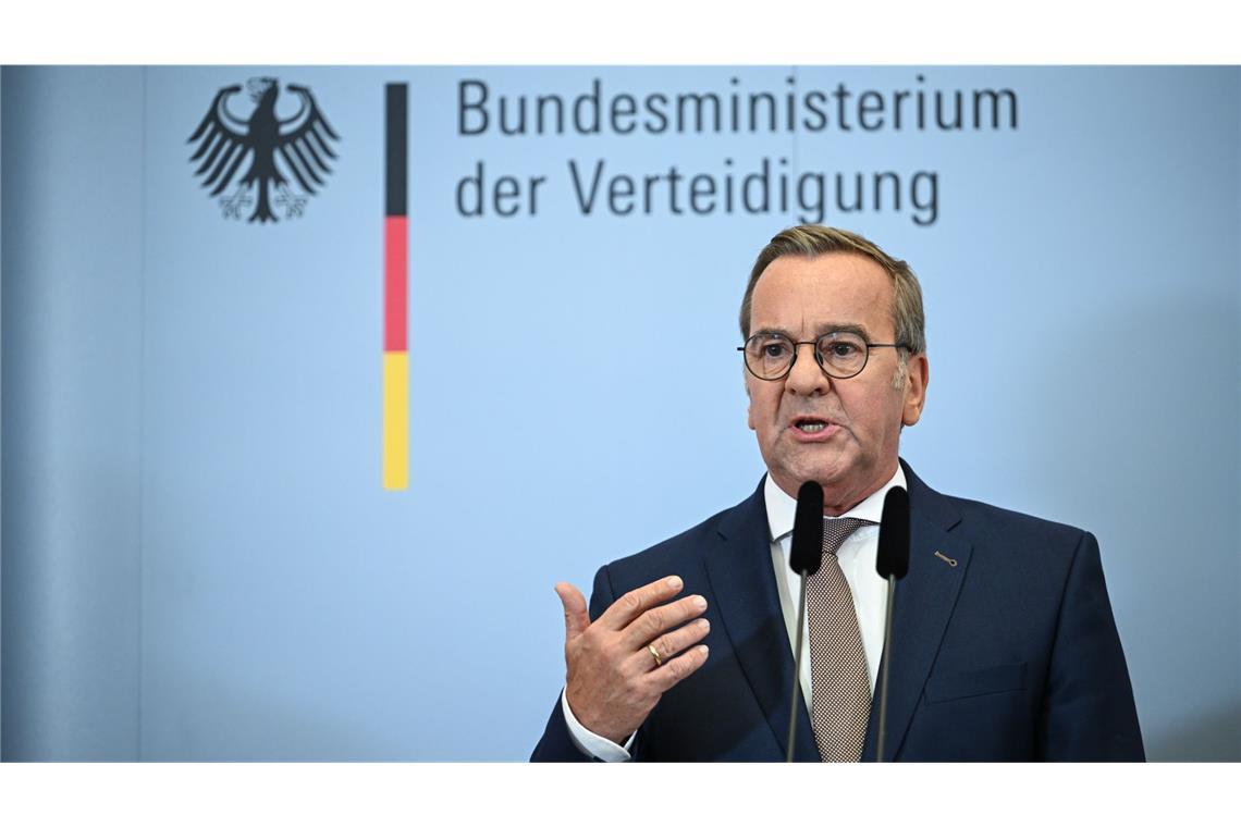 Der Verteidigungsminister setzt auf mehr Militärhilfe für die Ukraine. (Archivbild)