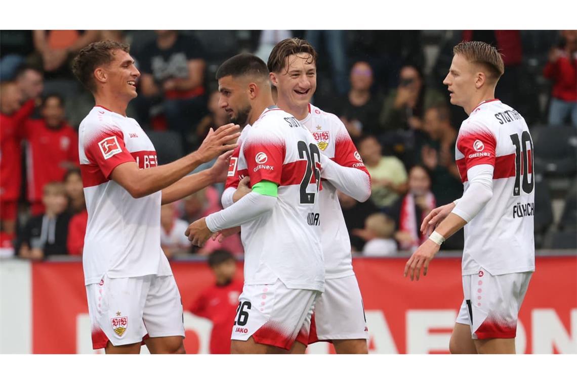 Der VfB hatte gegen Fürth gleich fünfmal Grund zum Jubeln