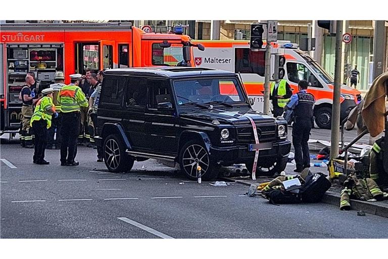 Der Vorfall ereignete sich an der Stadtbahn-Haltestelle Olgaeck am Rande der Innenstadt.