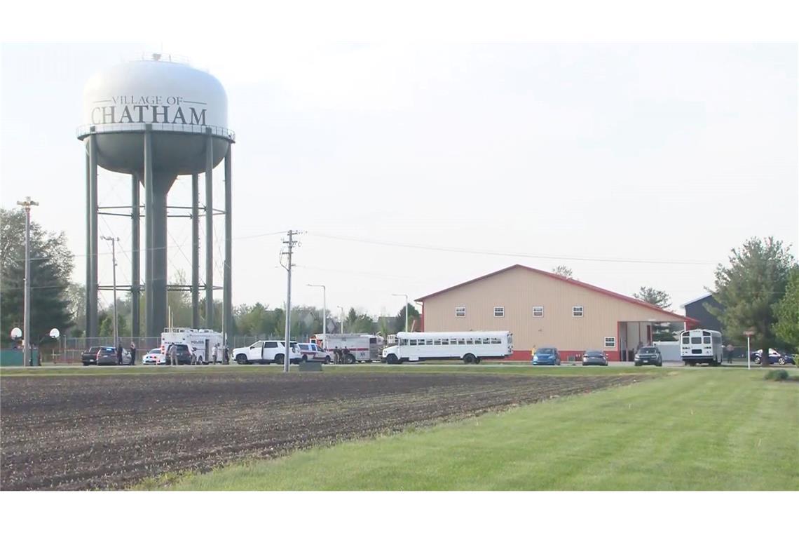 Der Vorfall ereignete sich in der Kleinstadt Chatham im US-Bundesstaat Illinois.