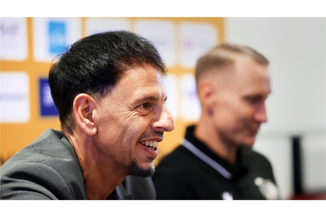 MHP Riesen Ludwigsburg wollen zurück nach Europa Der Vorsitzende Alexander Reil (li.) und Coach Mikko Riipinen schwimmen bisher auf einer Wellenlänge.