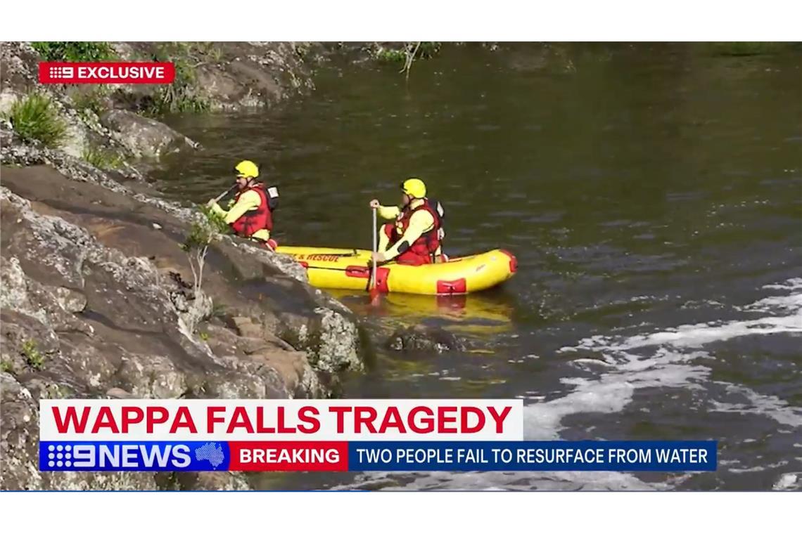 Zwei Jugendliche ertrinken an Wasserfall in Brisbane Der Wasserfall in Australien ist als gefährliche Attraktion bekannt.
