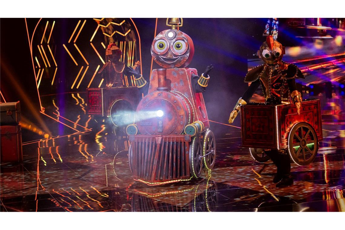 Die Lok sieht Schwarz: Zwei Enttarnungen bei "Masked Singer" Der Weg der Lokomotive führte sie nicht ins Finale. (Archivbild)