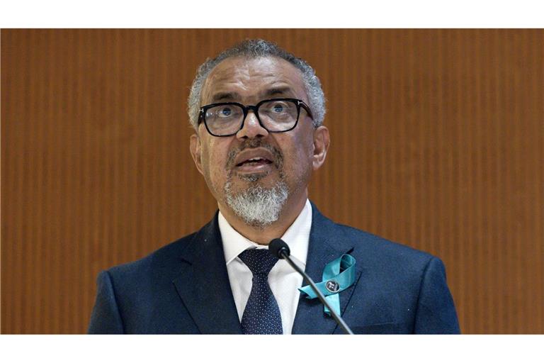 Der WHO-Chef berichtet auf der Plattform X über die Aussetzung der medizinischen Evakuierungen. (Archivbild)