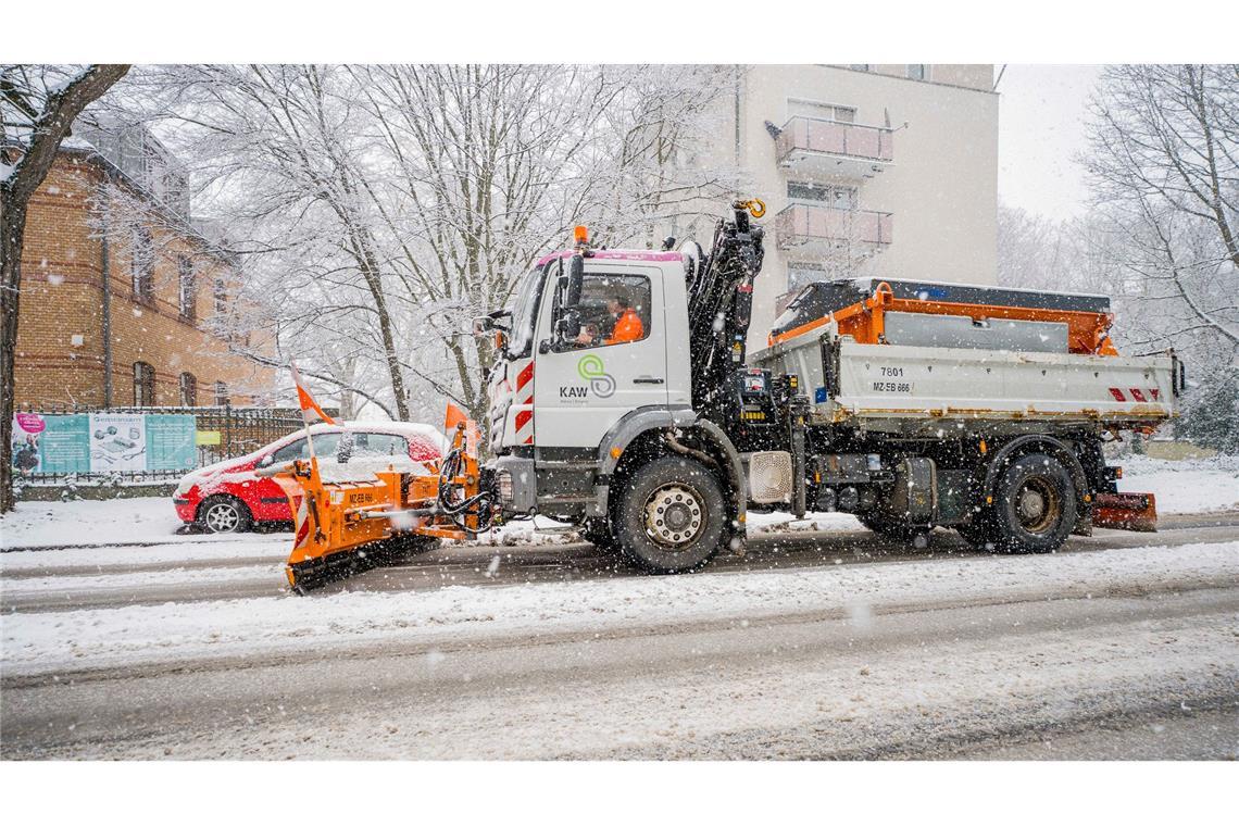 Der Winterdienst war in Rheinland-Pfalz im Dauereinsatz