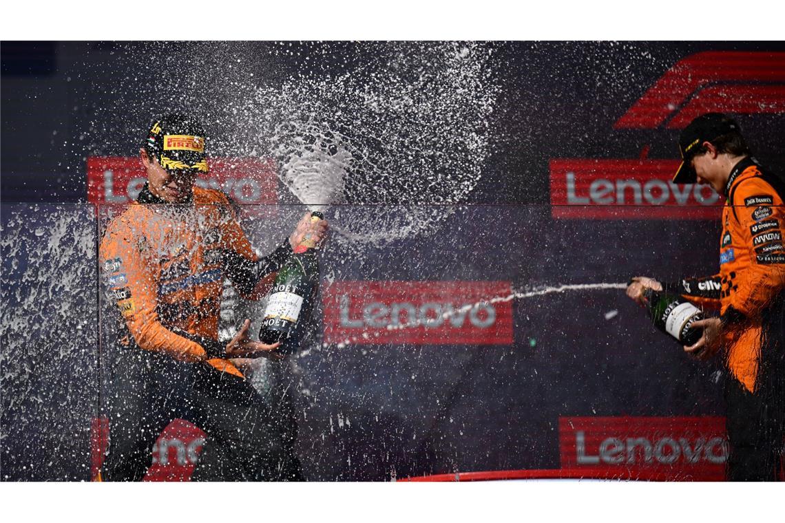 Titel-Duell, Ferrari-Frust: Das ist in der Formel 1 wichtig Der WM-Kampf wird zwischen Lando Norris (links) und Oscar Piastri entschieden. (Archivbild)