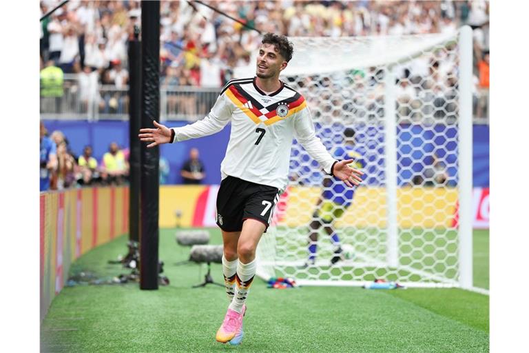 Deutschland - Curaçao, Vorrunde, Deutschlands Kai Havertz jubelt nach seinem Tor zum 7:1.