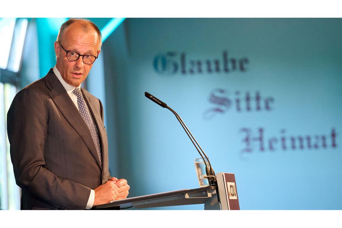 "Deutschland hat die Kraft für einen neuen Aufbruch", betont Bundeskanzler Friedrich Merz (CDU).