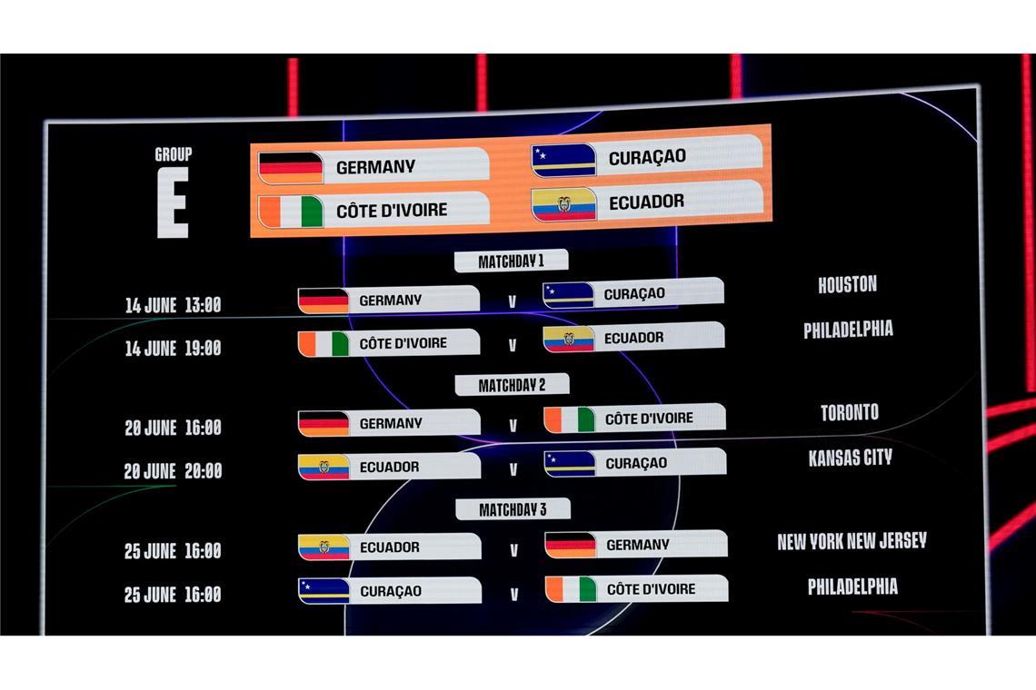Deutschland ist klarer Favorit in seiner WM-Gruppe. (Archivbild)