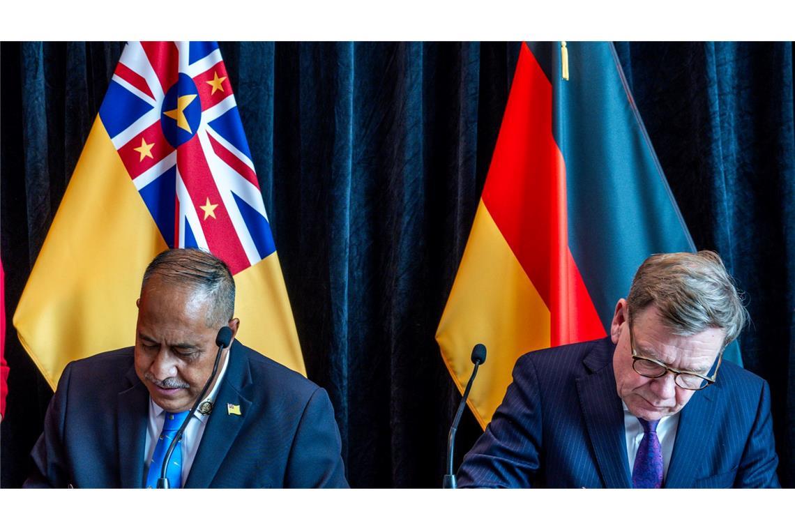 Deutschland und der pazifische Inselstaat Niue nehmen diplomatische Beziehungen auf.
