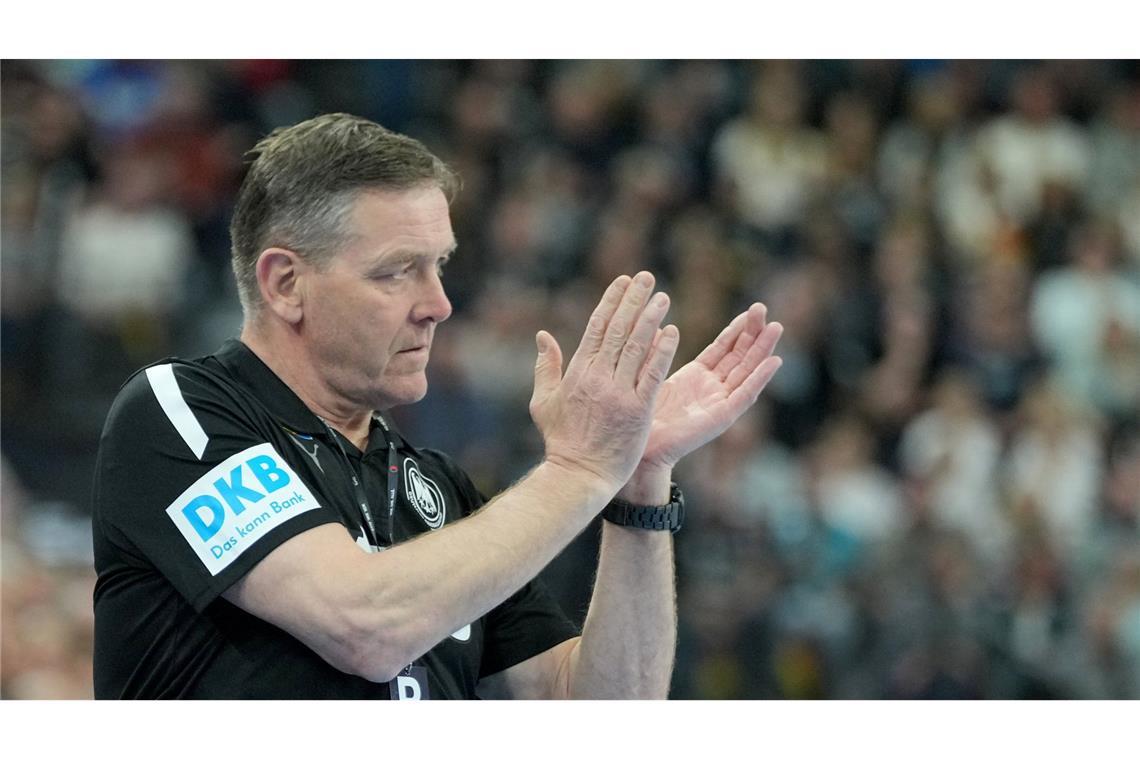 DHB-Männer: Letztes EM-Quali-Spiel in Stuttgart Deutschlands Bundestrainer Alfred Gislason