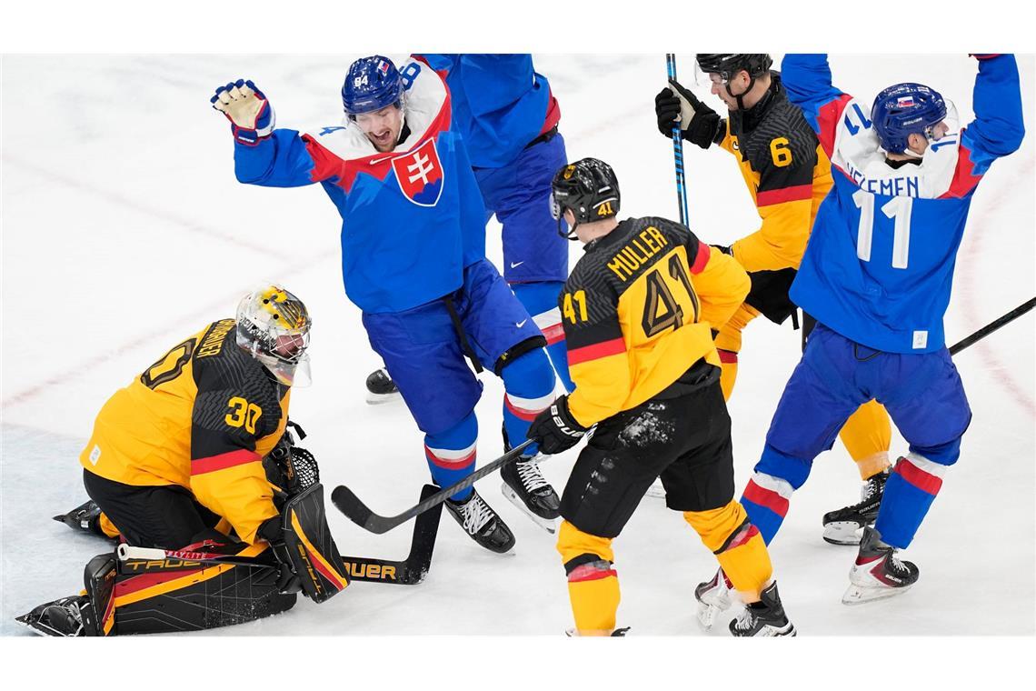 Deutschlands Eishockey-Cracks waren im Olympia-Viertelfinale chancenlos