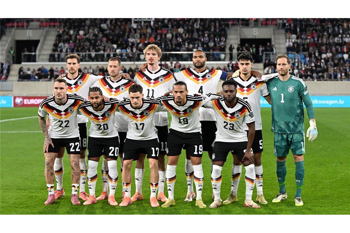 Deutschlands Nationalteam beim Gruppenfoto.