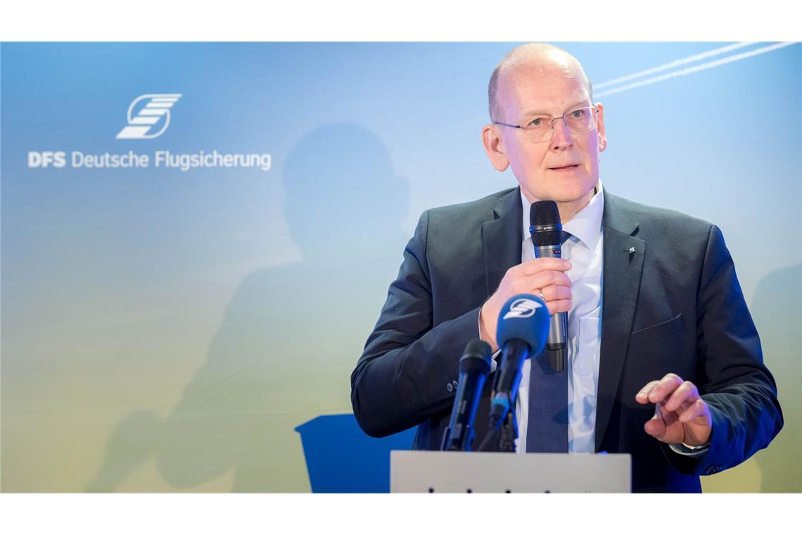 DFS-Chef Arndt Schoenemann verspricht sich viel von der Zusammenarbeit mit der Telekom und mit Hensoldt.