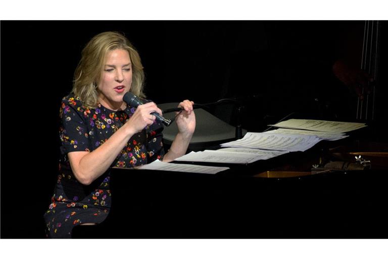 Diana Krall bei einem Konzert in Stuttgart im Jahr 2017.