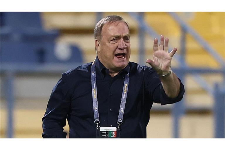 Dick Advocaat steht bei der WM für Curaçao an der Seitenlinie.