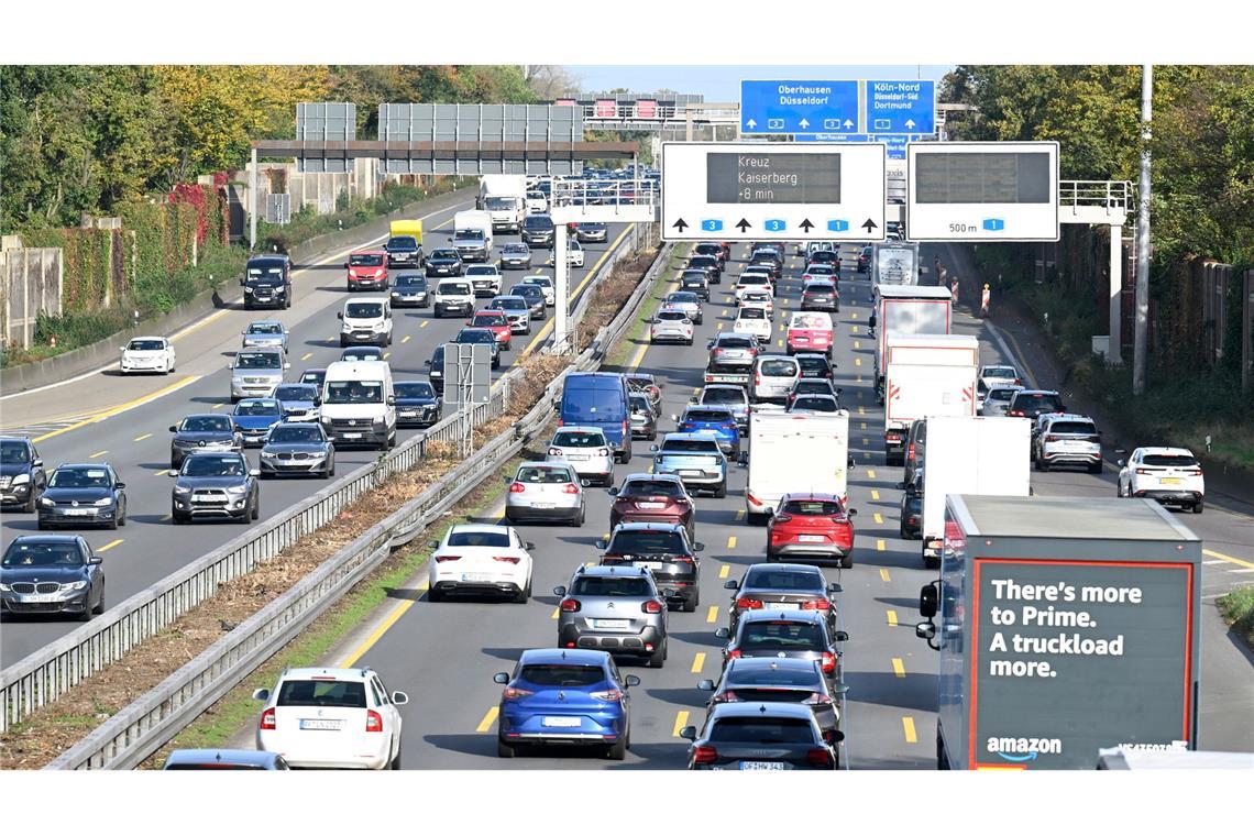 Die 2025 registrierten Staus auf den deutschen Autobahnen waren länger als im Vorjahr. (Archivbild)