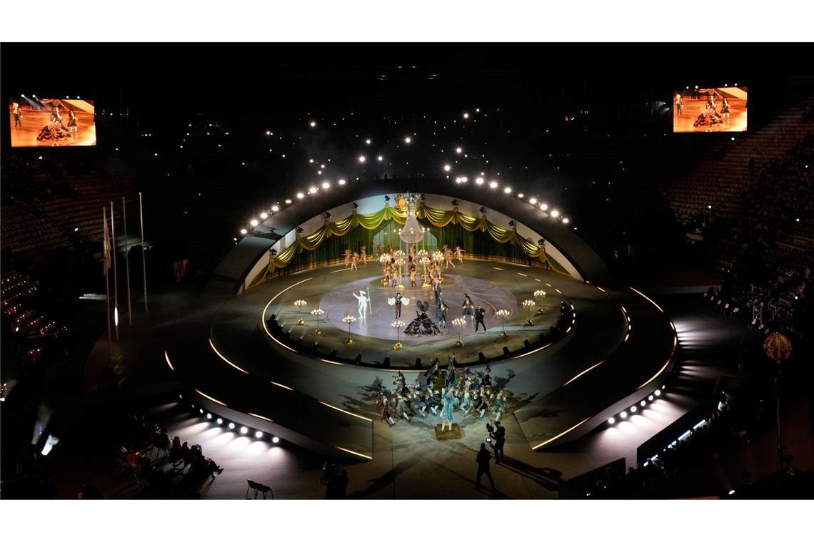 Die Abschlussfeier der Olympischen Winterspiele in der Arena von Verona.