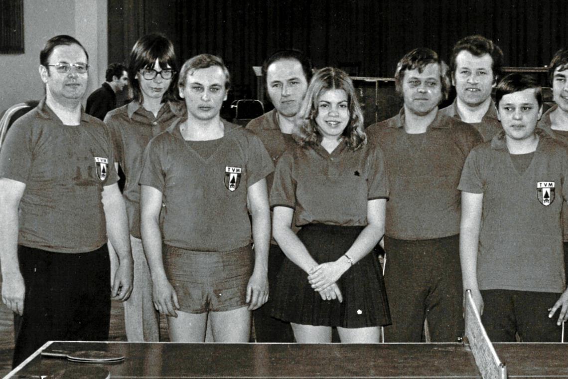 TV Murrhardt feiert seinen 175. Geburtstag Die Abteilung Tischtennis hat bereits in den 1970er-Jahren einige Turniere veranstaltet. Foto: TV Murrhardt