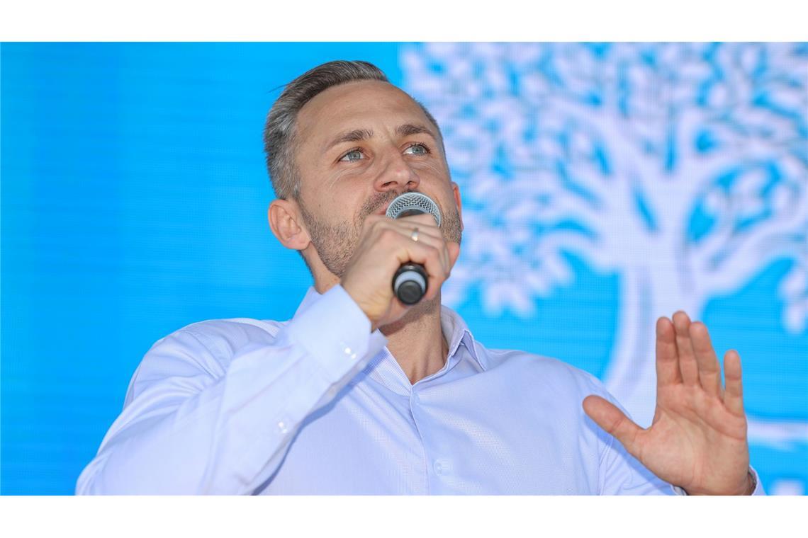Die AfD führt mit ihrem Spitzenkandidaten Ulrich Siegmund in Umfragen. (Archivbild)