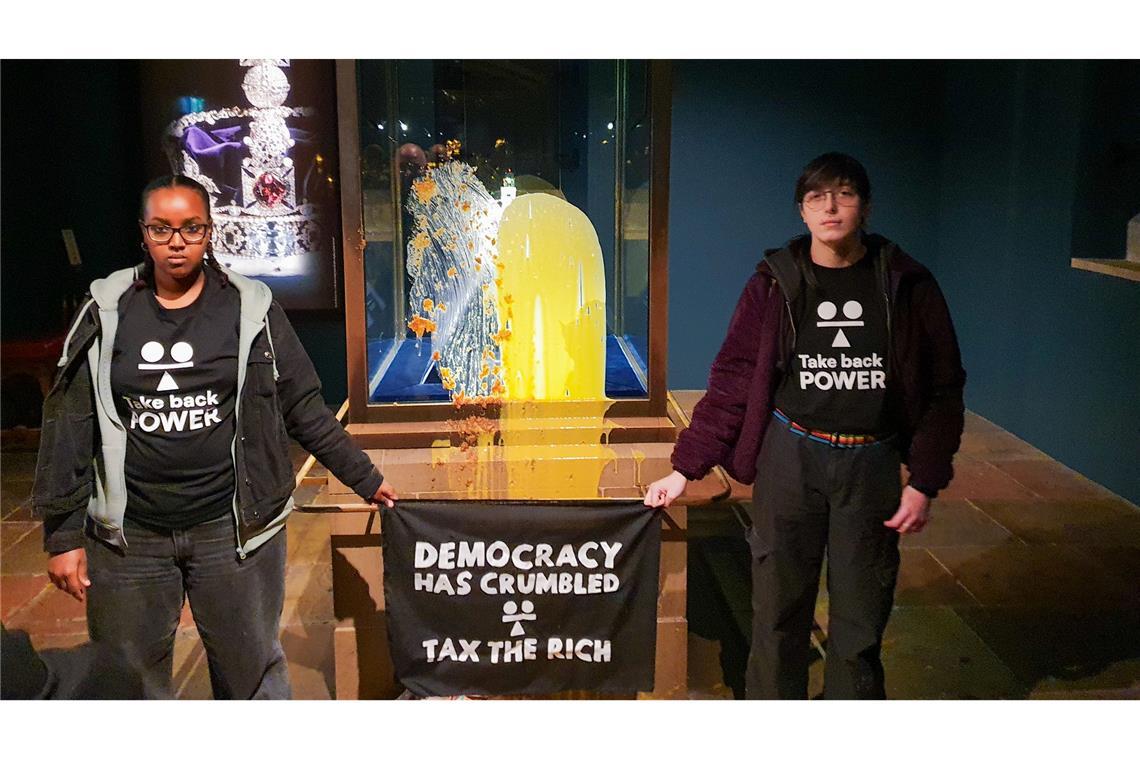 Die Aktivisten hatten eine klare Botschaft.