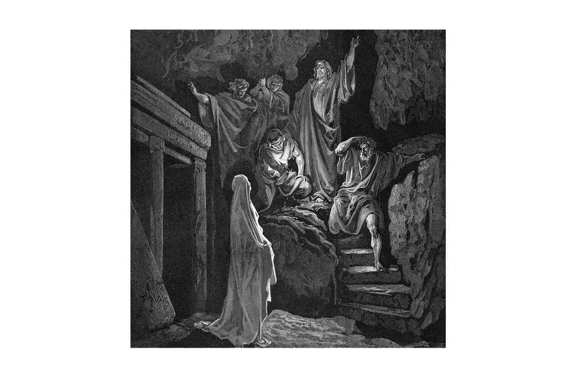 Was ist in der Medizin das Lazarus-Phänomen? „Die Auferstehung des Lazarus“, Grafik von Gustave Dore (1832-1883) aus dem Jahr 1870.