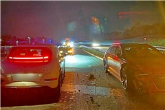 Die B-14-Ausfahrt Nellmersbach war für mehrere Stunden geperrt. Foro: 7aktuell.de/Kevin Lermer