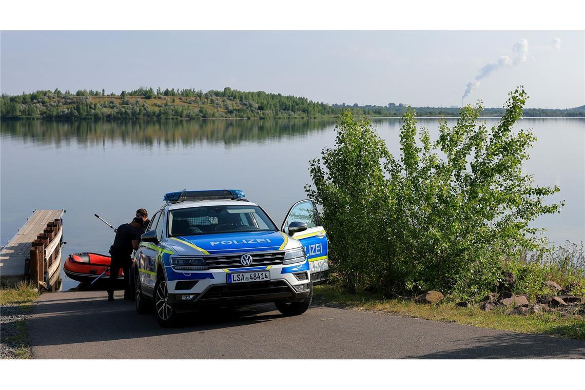 Ein Puma am Geiseltalsee? Polizei sucht aus der Luft Die Behörden sind am Geiseltalsee im Einsatz.