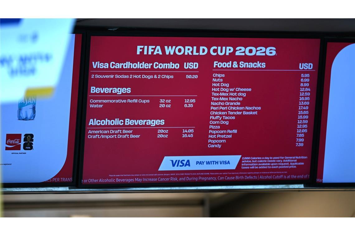 Die Bierpreise bei der WM sind größtenteils happig.