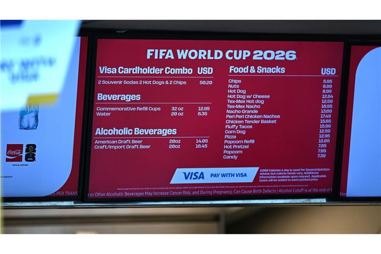 Die Bierpreise bei der WM sind größtenteils happig.