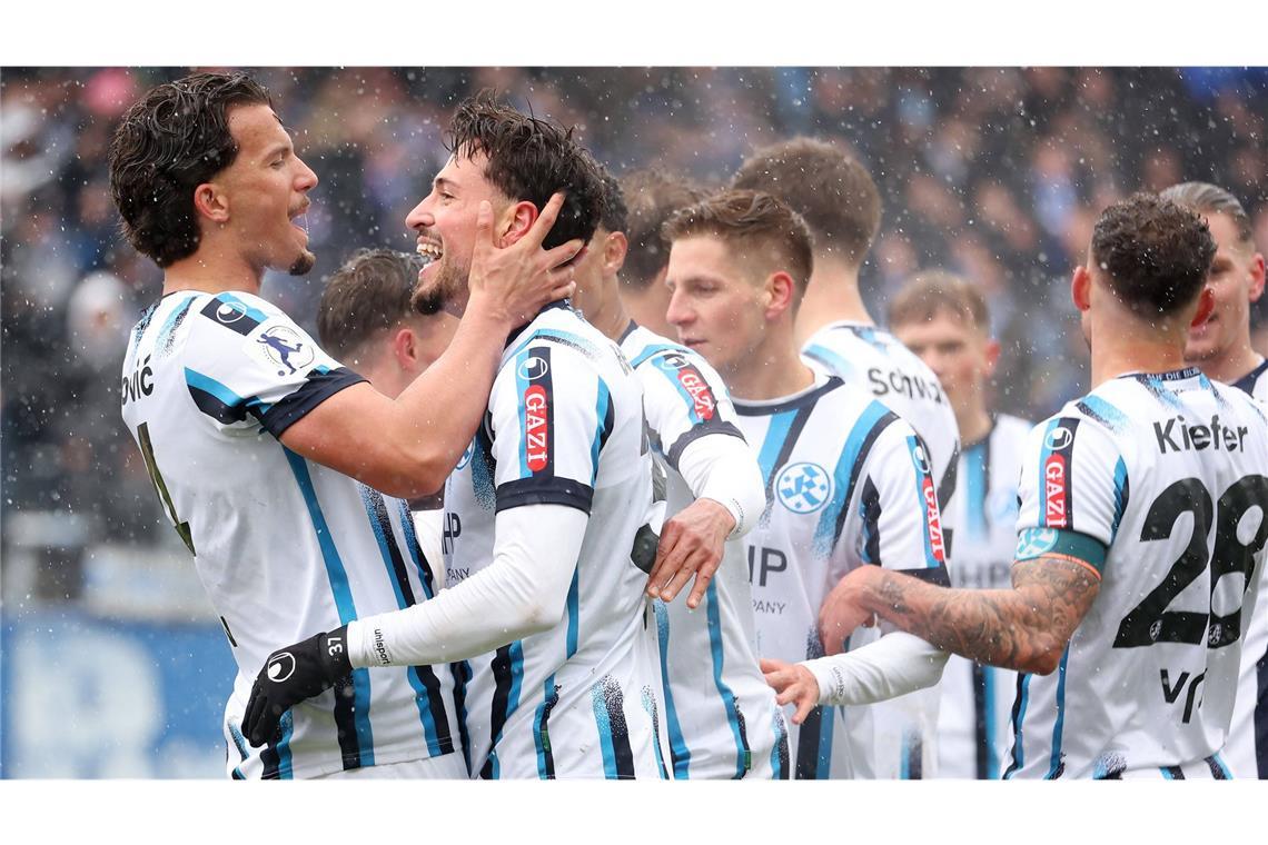 Die Blauen hoffen auf Punkte in Freiberg.