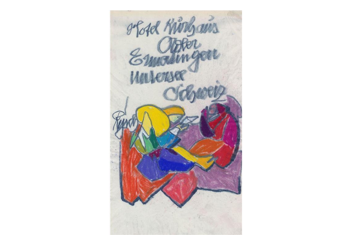 Spektakulärer Kunst-Neuzugang im Hölzel-Haus in Stuttgart Die Brief-Dialoge mit Hölzel wie auch Einzelblätter sammelte Kauffmann unter dem Begriff „Kaufmann-Mappe“. Diese ....