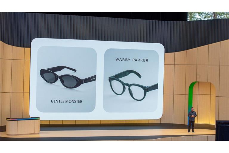 Die Brillen haben Kameras und Lautsprecher für die Kommunikation mit Googles KI-Software Gemini.