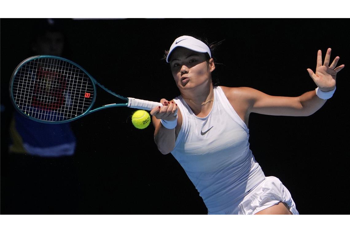 Nach Vorfall mit Raducanu: Zuschauer in Dubai festgenommen Die britische Tennisspielerin Emma Raducanu