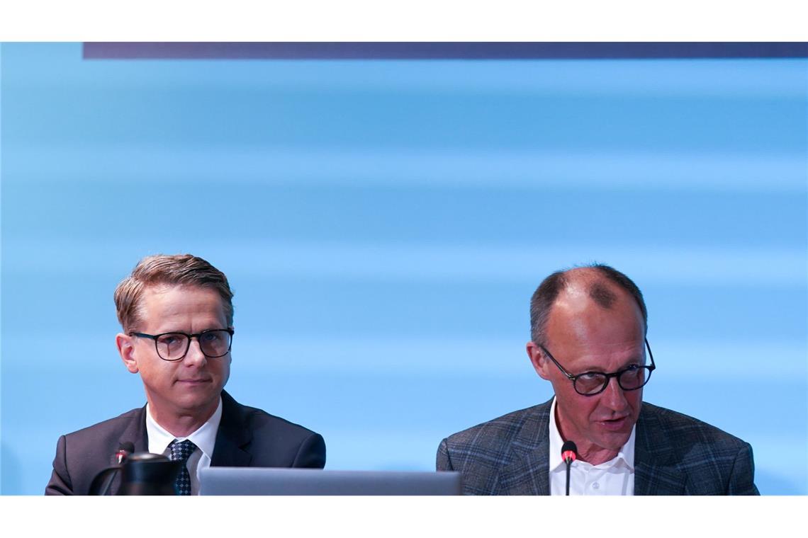 CDU-Sofortprogramm mit Fünf-Punkte-Migrationsplan von Merz Die CDU will auf ihrem Wahlparteitag am Montag in Berlin ein Sofortprogramm beschließen, in dem sie den Bürgerinnen und Bürgern aus ihrer Sicht wichtige Punkte für den versprochenen Politikwechsel verspricht. Damit wollen die Christdemokraten in der Schlussphase des Wahlkampfs punkten. (Archivfoto)