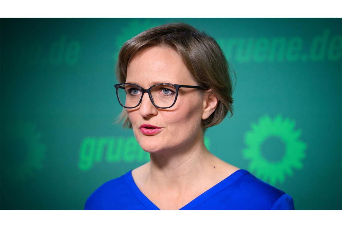Die Co-Vorsitzende der Grünen, Franziska Brantner, ruft die CDU auf, sich gegen die CSU in der Frage eines Social-Media-Verbots für Kinder durchzusetzen. (Archivfoto)