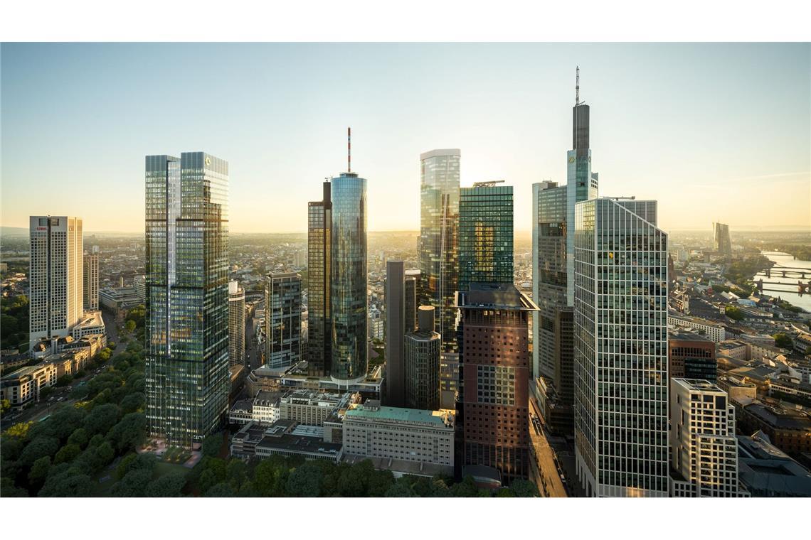 Commerzbank mietet neuen Wolkenkratzer Die Commerzbank mietet den neuen links hervorgehobenen Central Business Tower (Handout)