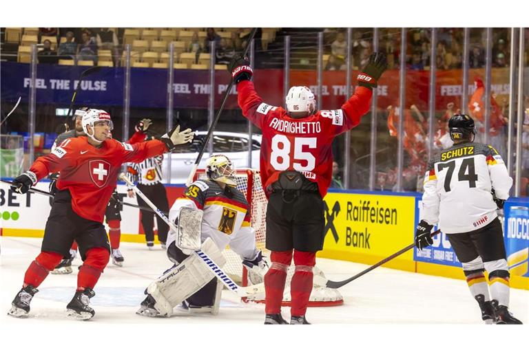 Die deutsche Abwehr war nicht nur gegen den Schweizer Sven Andrighetto überfordert.