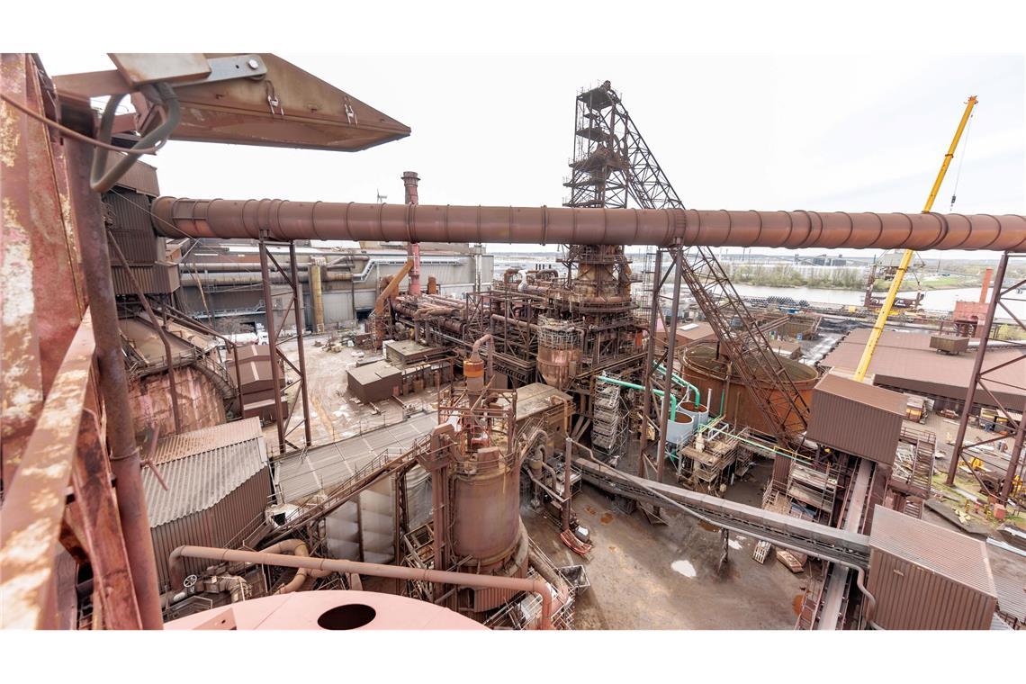 Die Direktreduktionsanlage auf dem ArcelorMittal-Stahlstandort Hamburg wird mit Erdgas betrieben und ist seit mehr als 50 Jahren in Betrieb. (Archivbild)