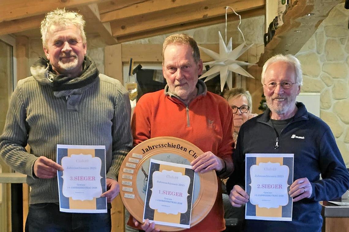 Die drei Sieger des Wettbewerbs (von links): Markus Götz (Platz drei), Harald Binder (Platz eins) und Gerhard Allmendinger (Platz zwei). Foto: privat