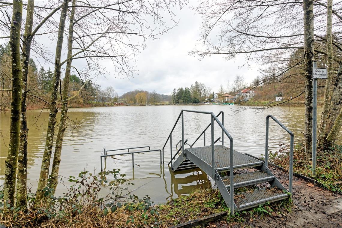 Endspurt fürs Waldsee-Sicherheitskonzept Die Einstiege für Badegäste müssen sicher und abgegrenzt sein. Fotos: Stefan Bossow