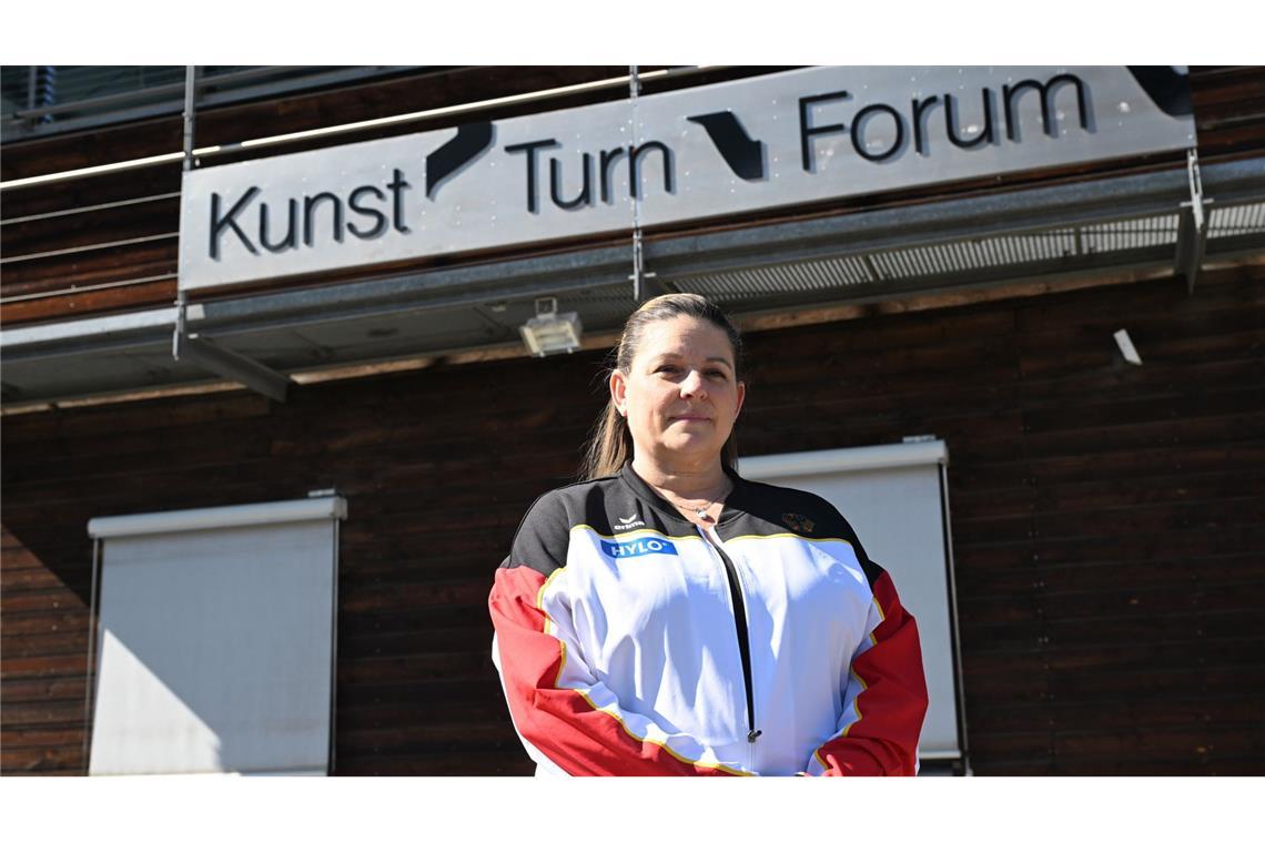 Die einstige Trainerin der Ausnahmeturnerin Simone Biles, Aimee Boorman.