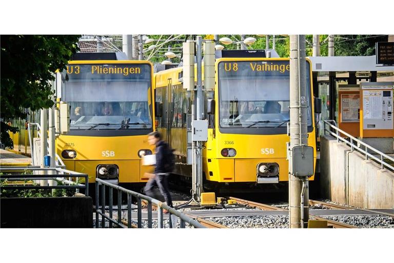 Die Endstation diverser Stadtbahnlinien der SSB in Vaihingen: das Unternehmen untersucht derzeit, wie sich das Netz von dort aus weiterentwickeln könnte.