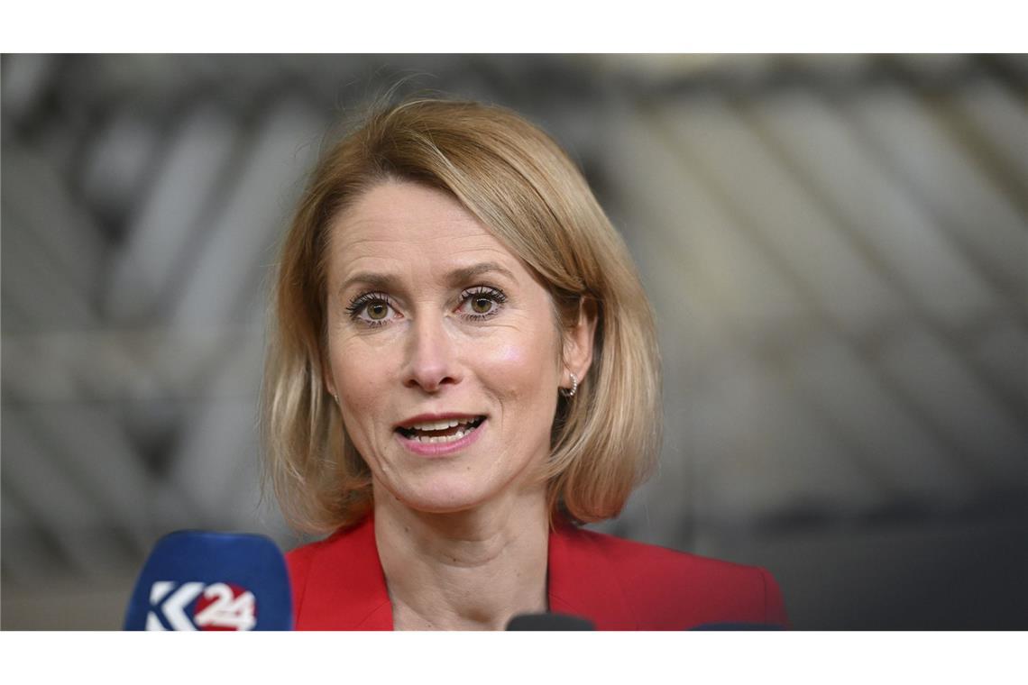 Kallas: Friedensabkommen ohne Europa wird nicht funktionieren Die EU-Außenbeauftragte Kaja Kallas