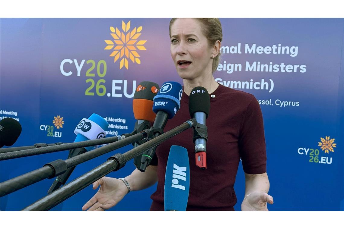 Die EU-Außenbeauftragte Kaja Kallas hält eine Diskussion über Personen für nicht zielführend.