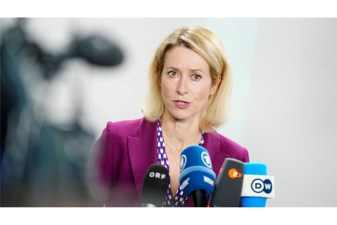 Israels Armee erwartet monatelange Kämpfe in Stadt Gaza Die EU-Außenbeauftragte Kallas appelliert an die Bundesregierung, die Pläne für europäische Handelssanktionen gegen Israel zu unterstützen oder andere Druckmittel vorzuschlagen. (Archivbild)