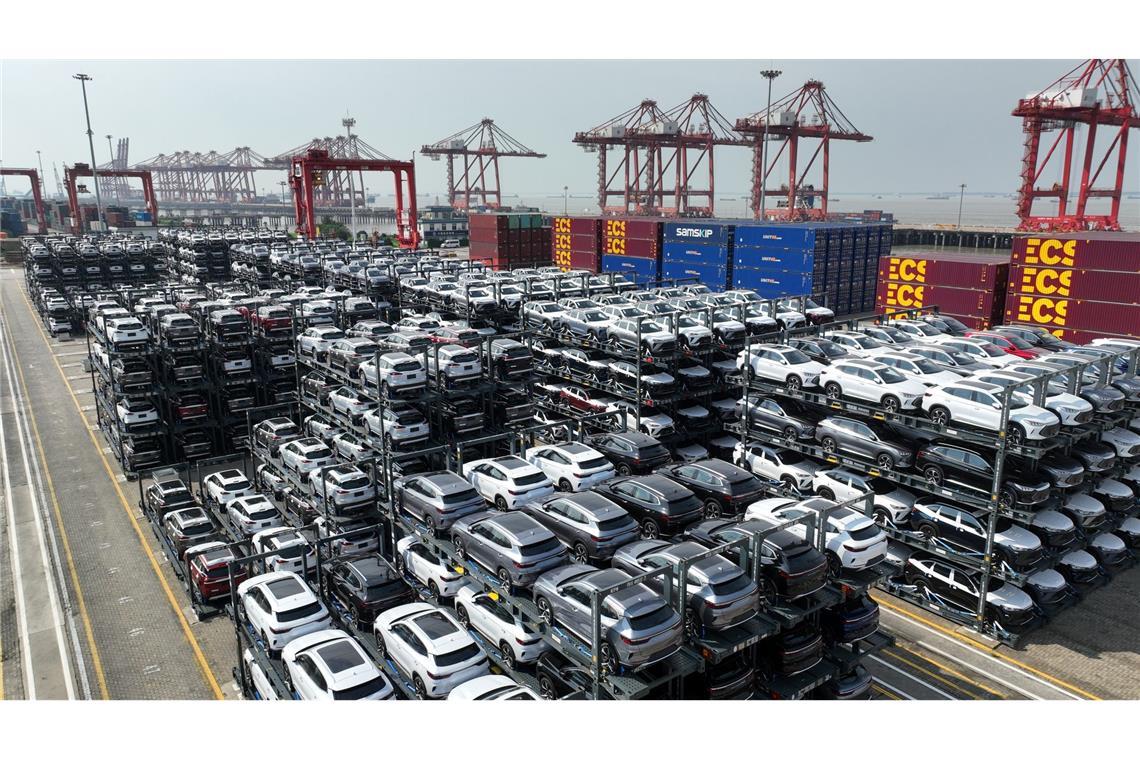 Beratungen zu EU-Zöllen auf E-Autos aus China kommen voran Die EU fürchtet, dass die hochsubventionierten E-Autos aus China den Markt in Europa verzerren. (Archivbild)