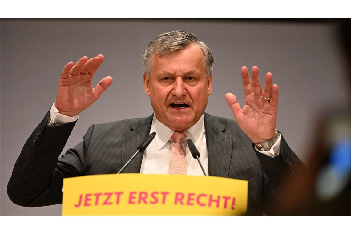 FDP fordert radikale Verwaltungsreform Die FDP verleihe mit ihrem Wahlprogramm der Forderung nach staatlicher Verschlankung deutlichen Nachdruck, betont der Landesvorsitzende Hans-Ulrich Rülke. (Archivbild)