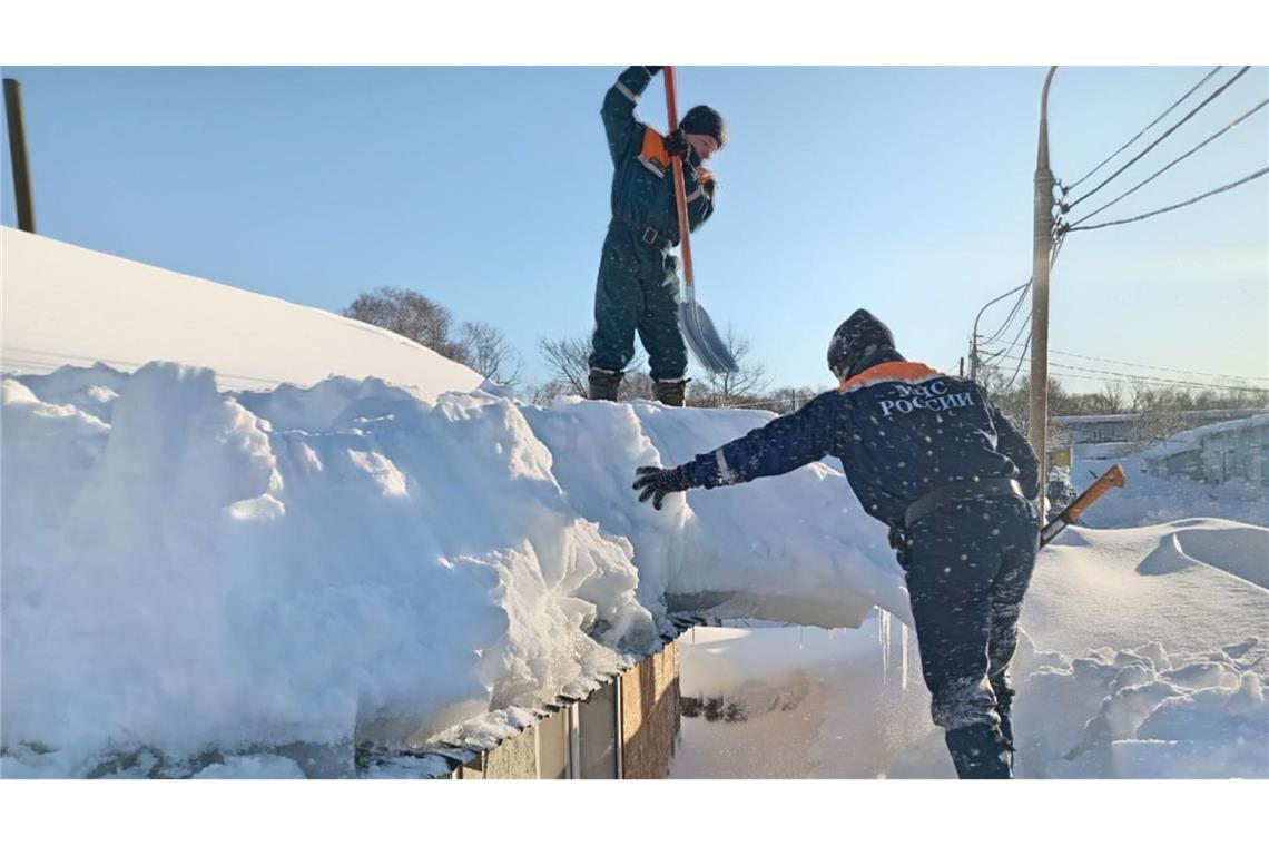Die fernöstliche Halbinsel Kamatschatka erlebt gerade einen Jahrhundertwinter.
