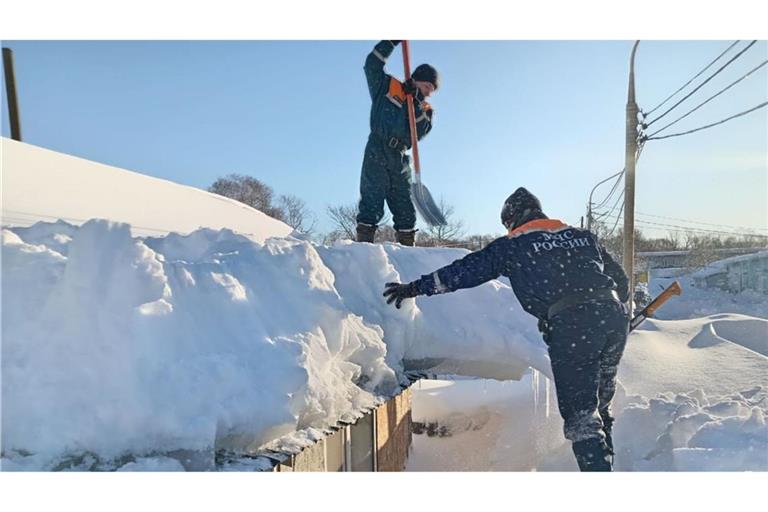 Die fernöstliche Halbinsel Kamatschatka erlebt gerade einen Jahrhundertwinter.